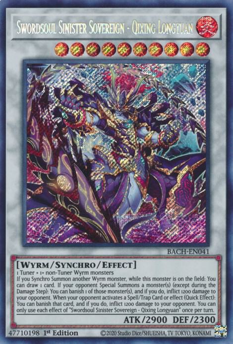 Swordsoul Sinister Sovereign - Qixing Longyuan (1st Edition) card image