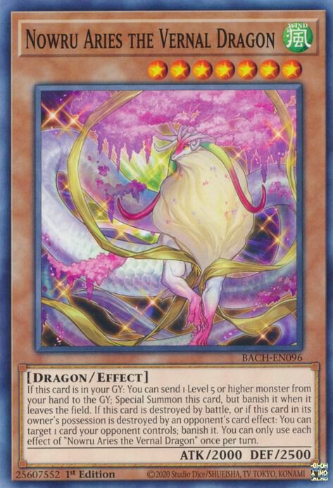 Nowru Aries the Vernal Dragon (1st Edition) card image