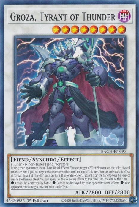 Groza, Tyrant of Thunder (1st Edition) card image