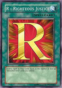 R - Righteous Justice (1st Edition) card image