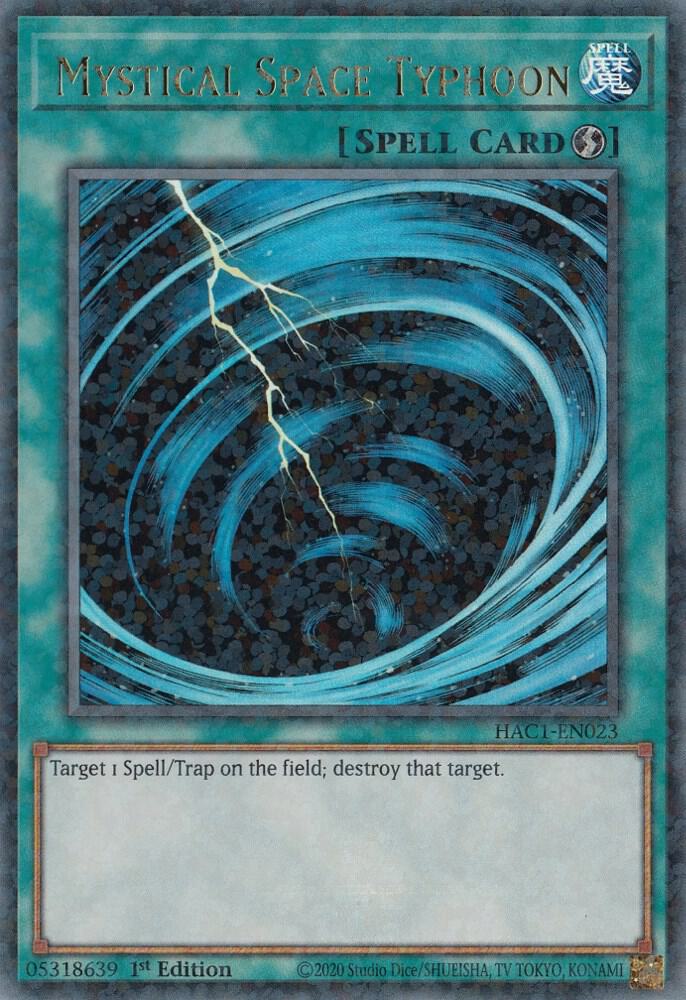 Mystical Space Typhoon (Duel Terminal) (1st Edition) card image