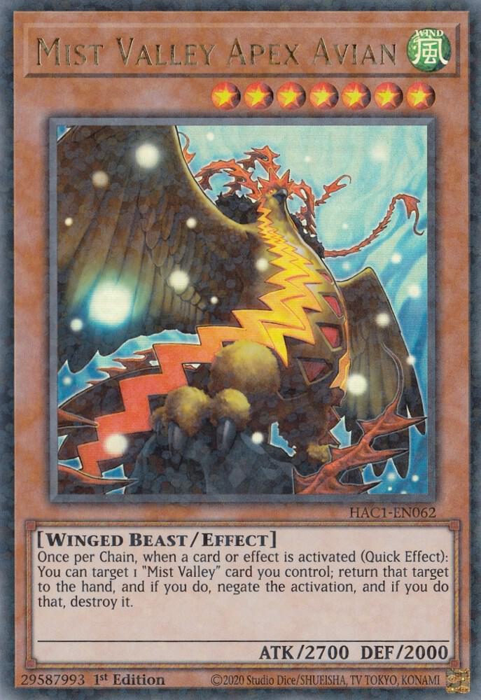 Mist Valley Apex Avian (Duel Terminal) (1st Edition) card image