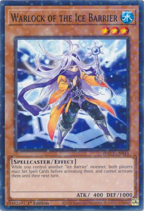 Warlock of the Ice Barrier (Duel Terminal) card image