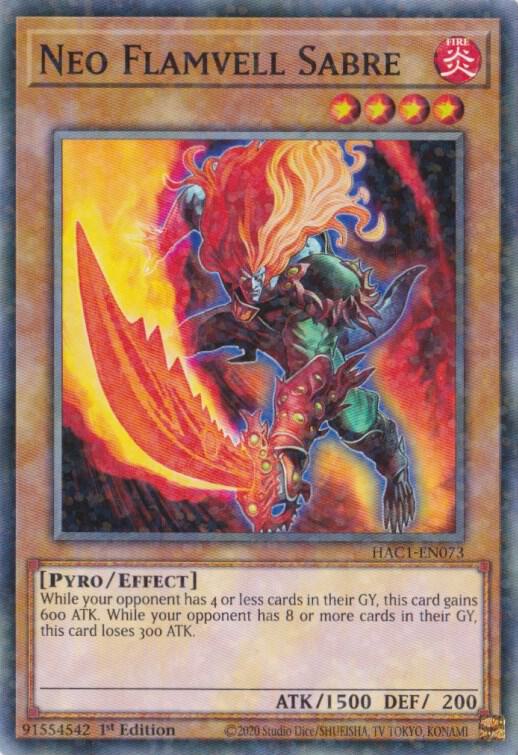 Neo Flamvell Sabre (Duel Terminal) (1st Edition) card image
