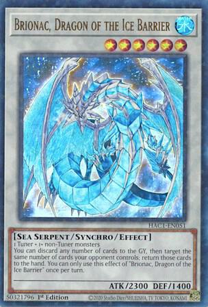Brionac, Dragon of the Ice Barrier (Duel Terminal) (1st Edition) card image