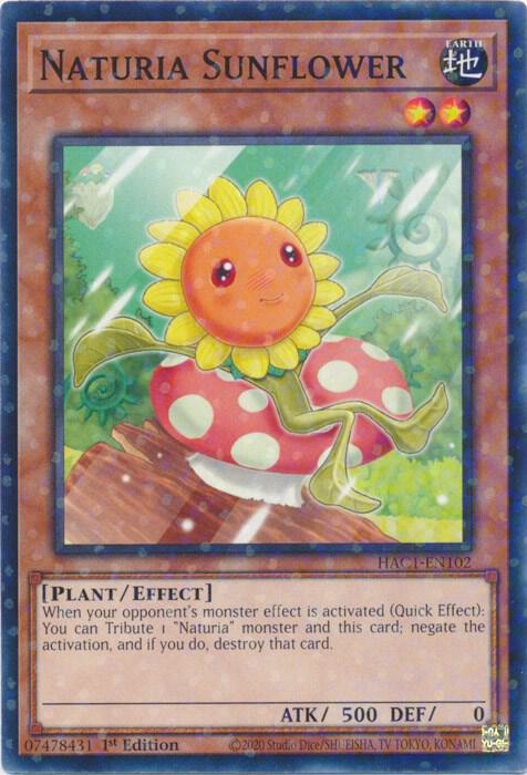 Naturia Sunflower (Duel Terminal) (1st Edition) card image