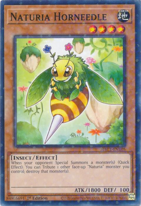Naturia Horneedle (Duel Terminal) (1st Edition) card image