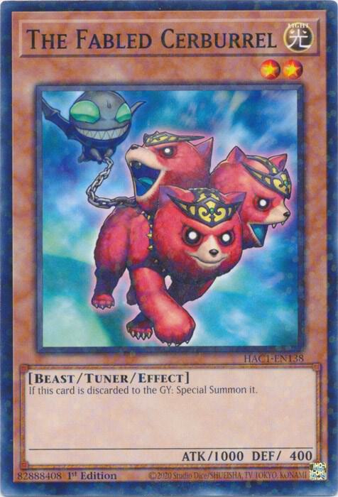The Fabled Cerburrel (Duel Terminal) (1st Edition) card image