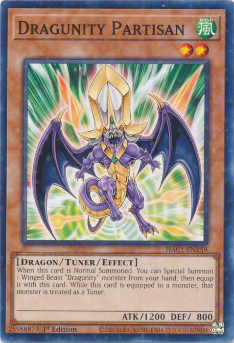 Dragunity Partisan (Duel Terminal) (1st Edition) card image