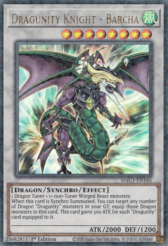 Dragunity Knight - Barcha (Duel Terminal) (1st Edition) card image
