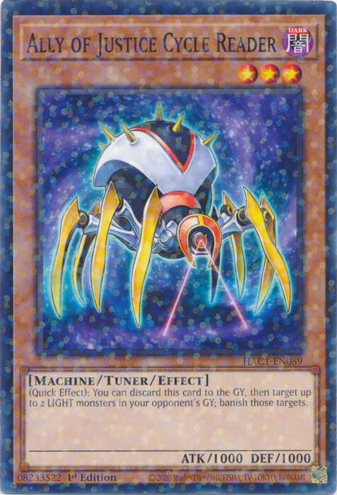 Ally of Justice Cycle Reader (Duel Terminal) (1st Edition) card image