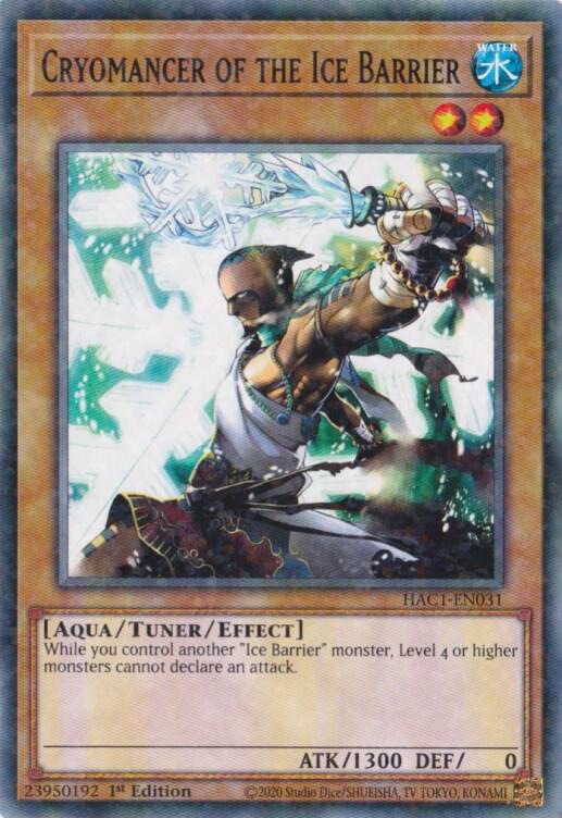 Cryomancer of the Ice Barrier (Duel Terminal) (1st Edition) card image