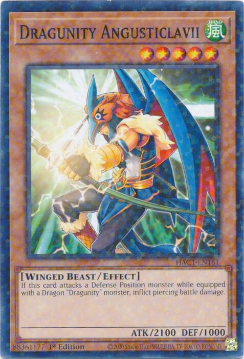 Dragunity Angusticlavii (Duel Terminal) (1st Edition) card image