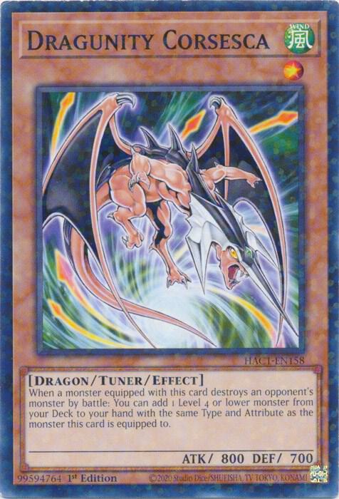 Dragunity Corsesca (Duel Terminal) (1st Edition) card image