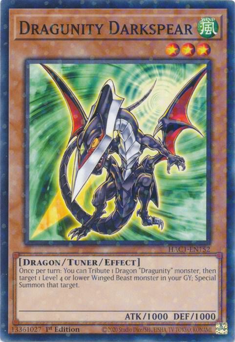 Dragunity Darkspear (Duel Terminal) (1st Edition) card image