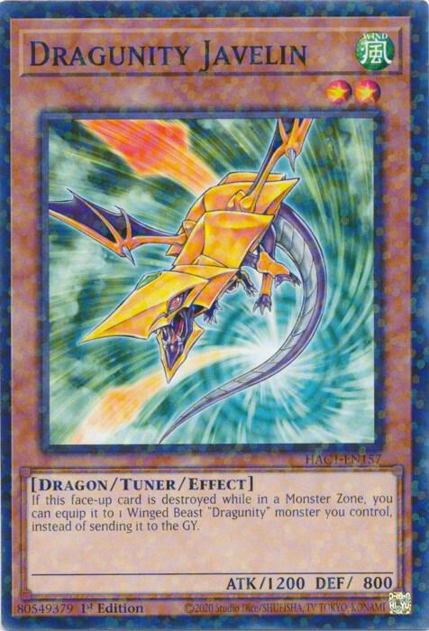 Dragunity Javelin (Duel Terminal) (1st Edition) card image