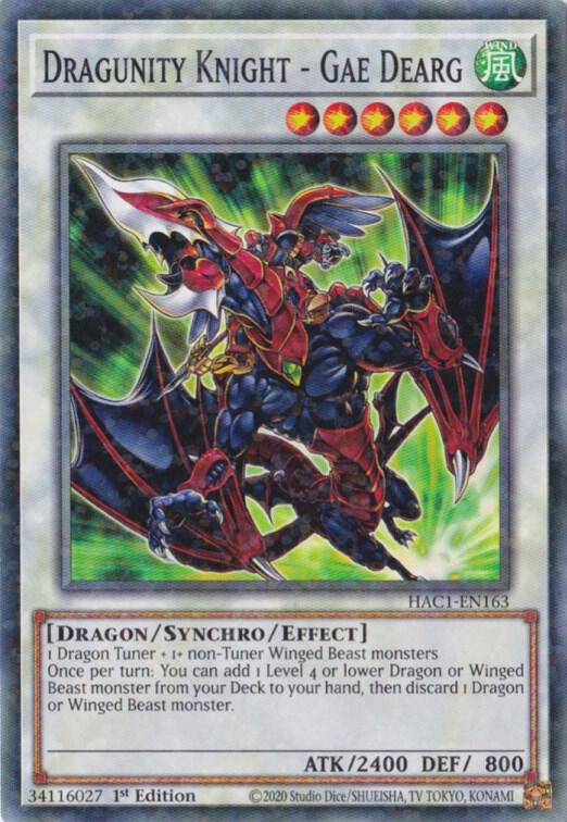 Dragunity Knight - Gae Dearg (Duel Terminal) (1st Edition) card image