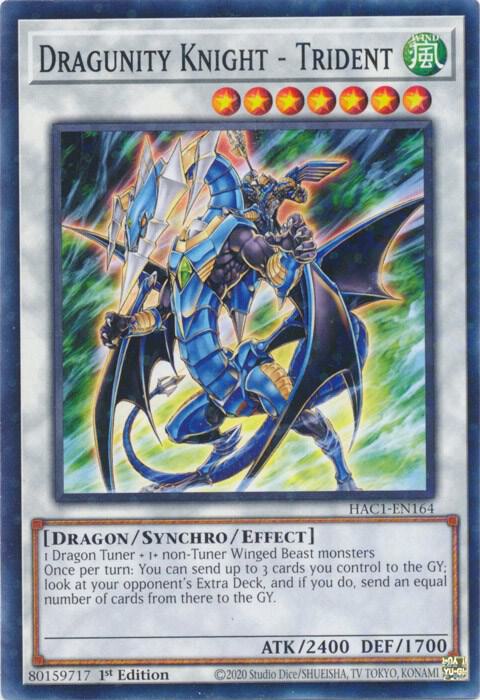 Dragunity Knight - Trident (Duel Terminal) (1st Edition) card image