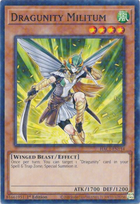 Dragunity Militum (Duel Terminal) (1st Edition) card image
