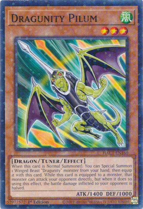 Dragunity Pilum (Duel Terminal) (1st Edition) card image