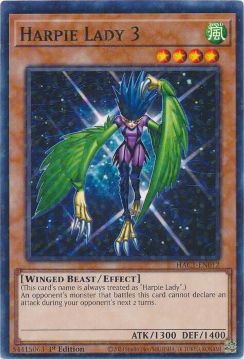 Harpie Lady 3 (Duel Terminal) (1st Edition) card image