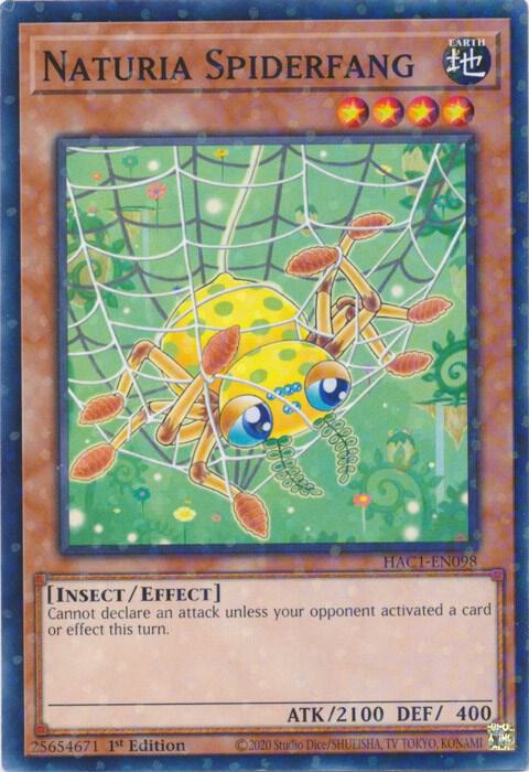 Naturia Spiderfang (Duel Terminal) (1st Edition) card image