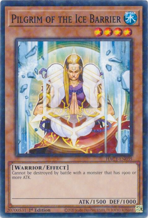 Pilgrim of the Ice Barrier (Duel Terminal) (1st Edition) card image