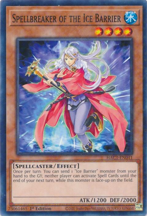 Spellbreaker of the Ice Barrier (Duel Terminal) (1st Edition) card image