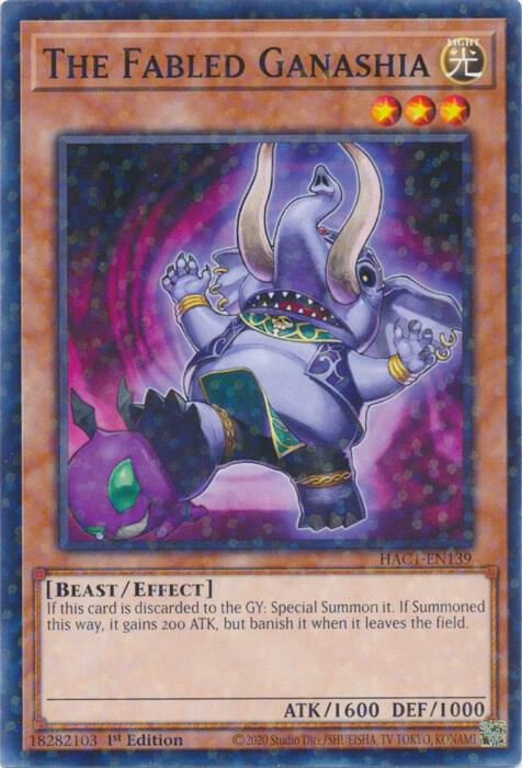 The Fabled Ganashia (Duel Terminal) (1st Edition) card image