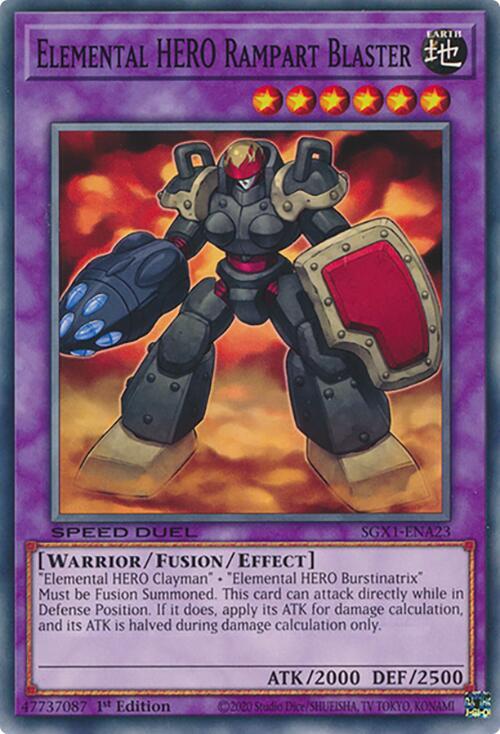 Elemental HERO Rampart Blaster card image
