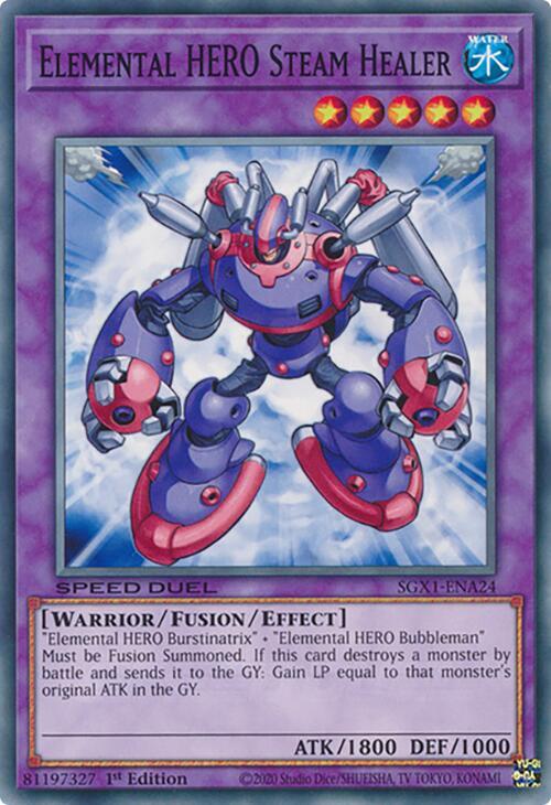 Elemental HERO Steam Healer card image