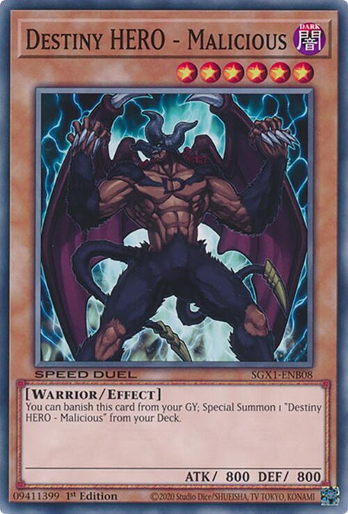 Destiny HERO - Malicious card image