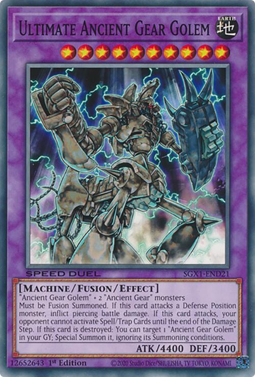 Ultimate Ancient Gear Golem card image