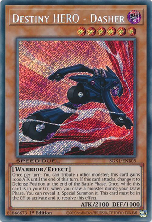 Destiny HERO - Dasher (Secret Rare) card image