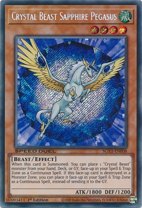 Crystal Beast Sapphire Pegasus (Secret Rare) card image