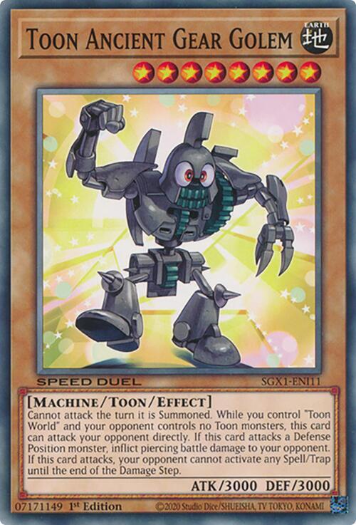 Toon Ancient Gear Golem card image