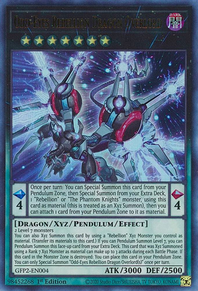 Odd-Eyes Rebellion Dragon Overlord (1st Edition) card image