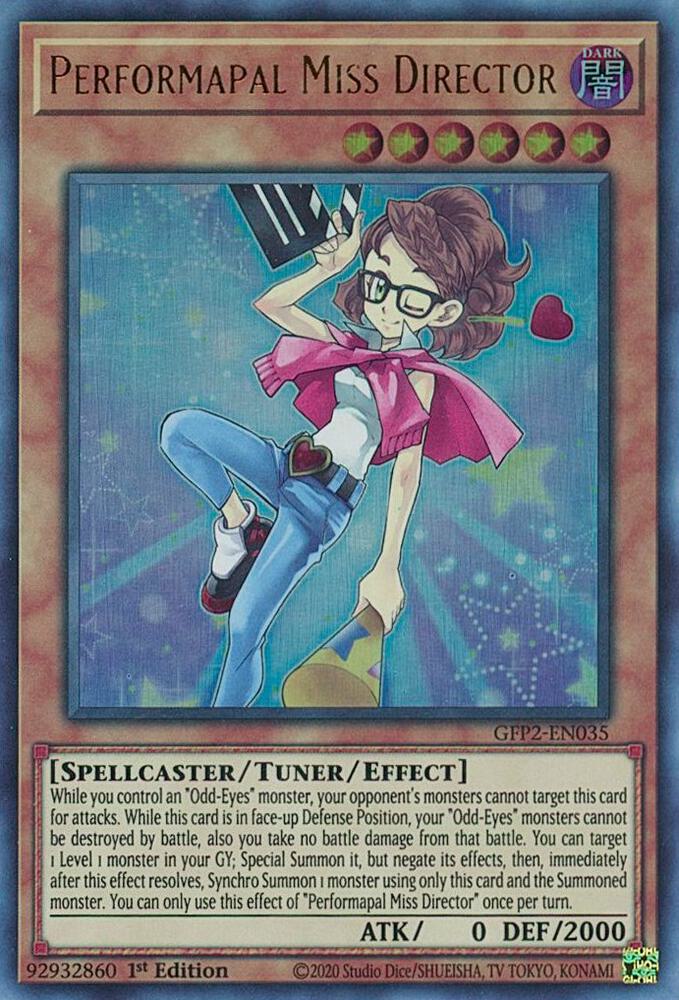 Performapal Miss Director (1st Edition) card image