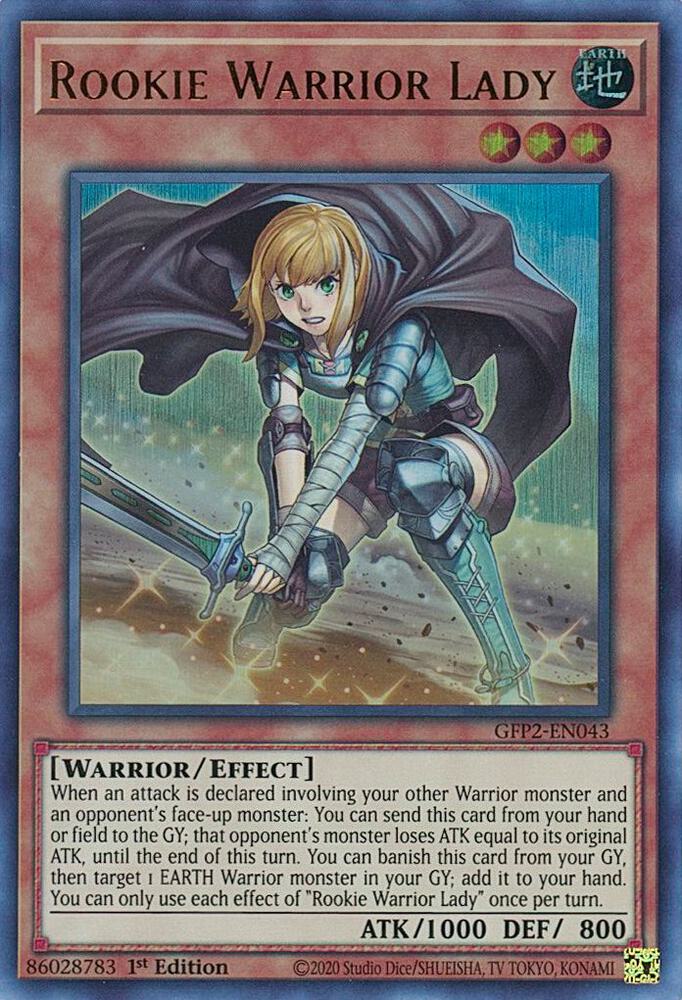 Rookie Warrior Lady (1st Edition) card image