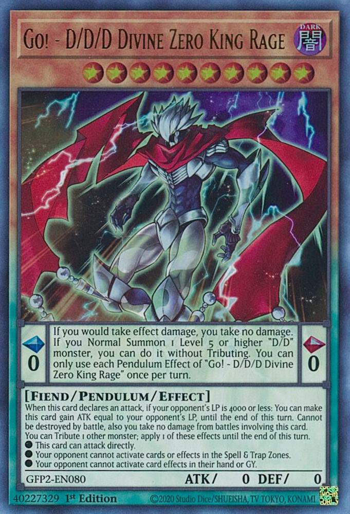 Go! - D/D/D Divine Zero King Rage (1st Edition) card image