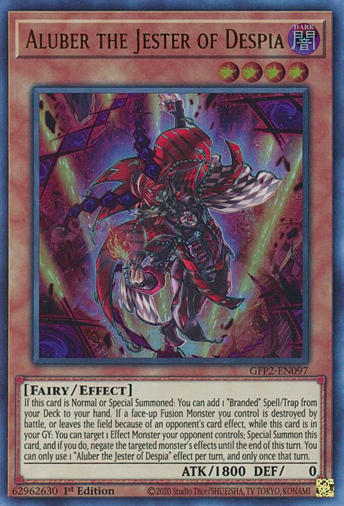 Aluber the Jester of Despia (1st Edition) card image