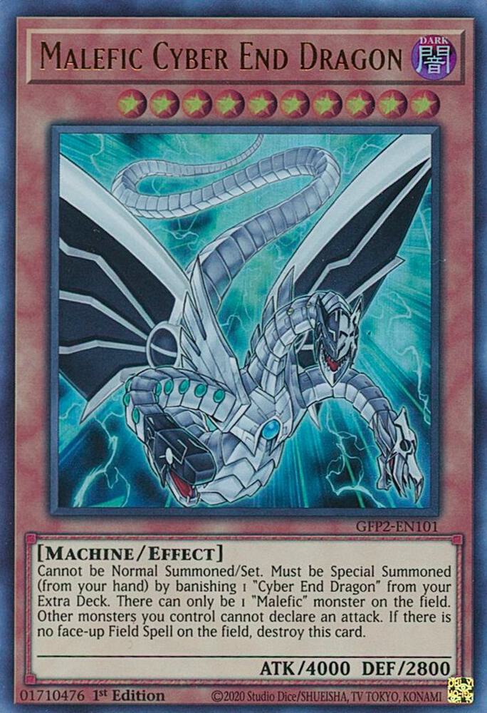Malefic Cyber End Dragon (1st Edition) card image