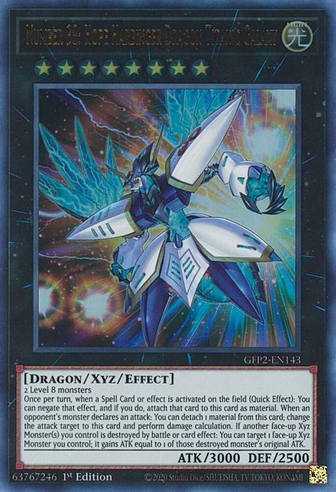 Number 38: Hope Harbinger Dragon Titanic Galaxy (1st Edition) card image