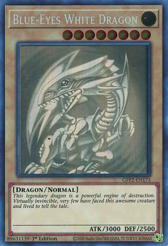 Blue-Eyes White Dragon (Ghost Rare) (1st Edition) card image