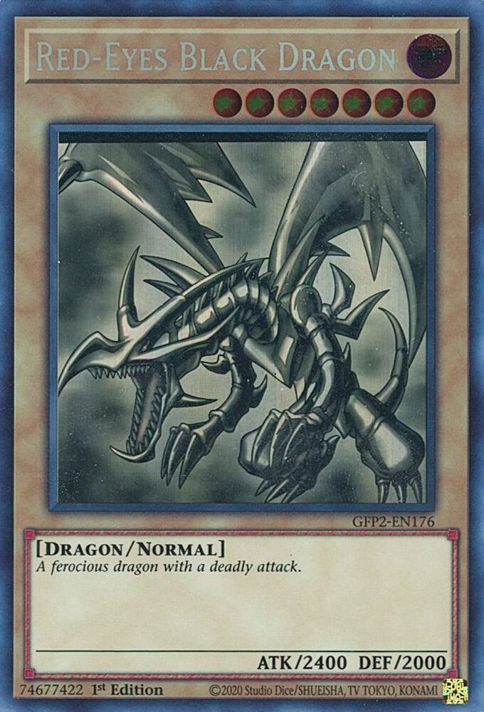 Red-Eyes Black Dragon (Ghost Rare) (1st Edition) card image