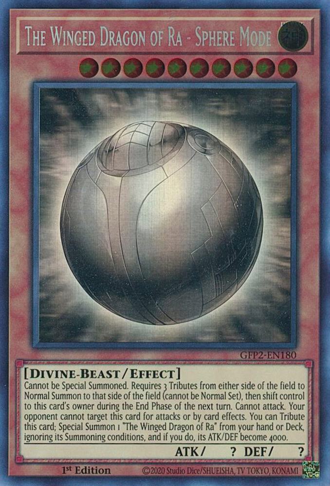 The Winged Dragon of Ra - Sphere Mode (Ghost Rare) (1st Edition) card image