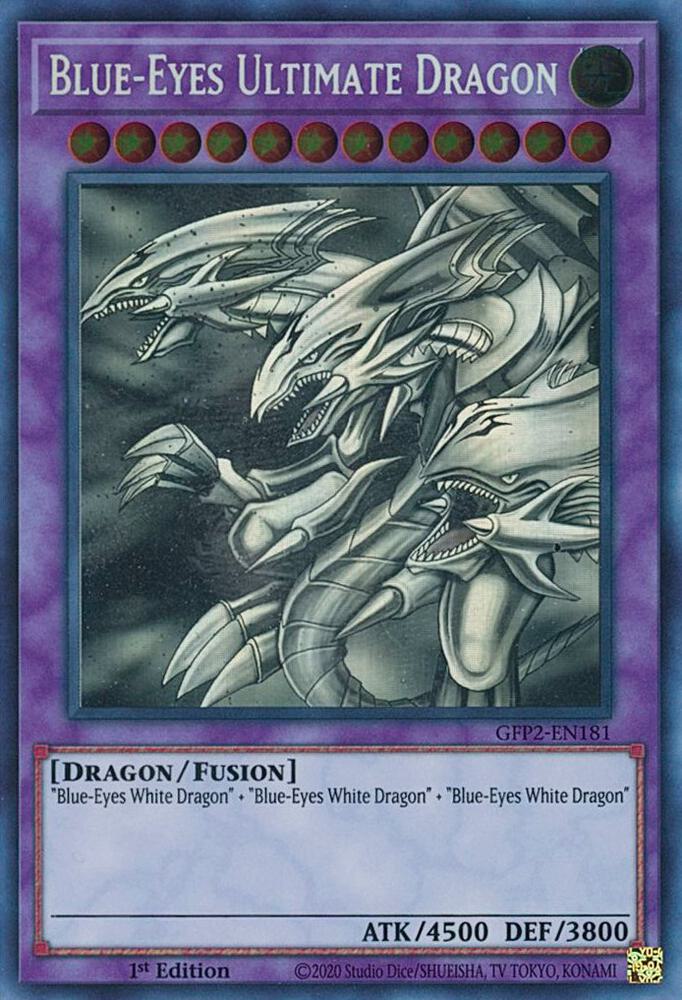 Blue-Eyes Ultimate Dragon (Ghost Rare) (1st Edition) card image