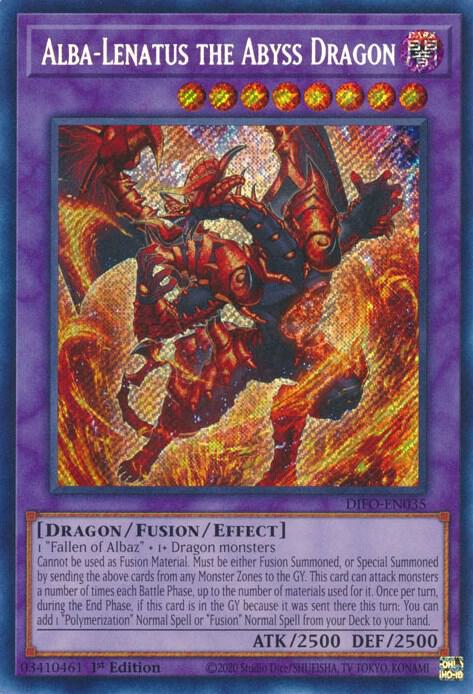 Alba-Lenatus the Abyss Dragon (1st Edition) card image