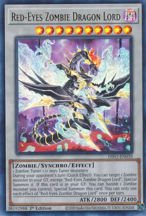 Red-Eyes Zombie Dragon Lord (1st Edition) card image