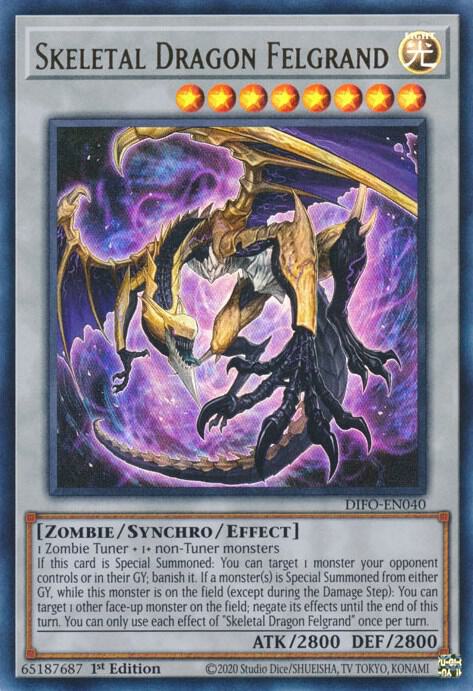 Skeletal Dragon Felgrand (1st Edition) card image